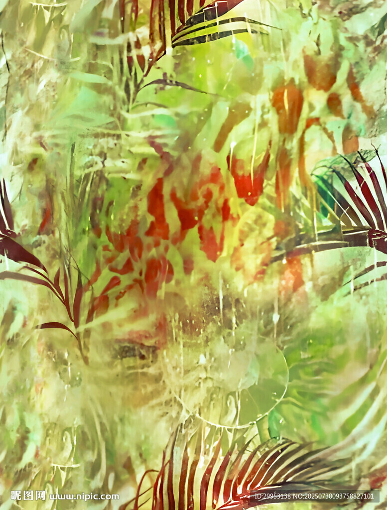夢幻熱帶植物藝術(shù)圖景