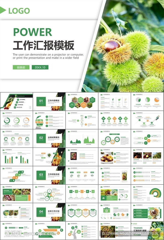 營養(yǎng)美食美味板栗種植宣傳PPT