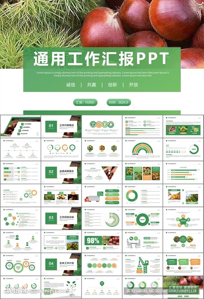 營養(yǎng)美食美味板栗種植宣傳PPT