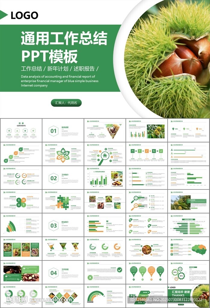 營養(yǎng)美食美味板栗種植宣傳PPT