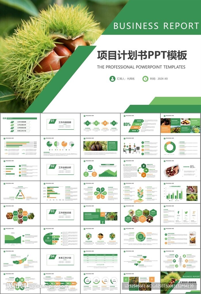 營養(yǎng)美食美味板栗種植宣傳PPT