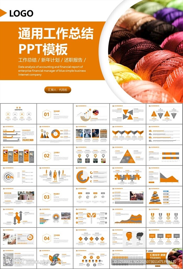 紡織行業(yè)總結計劃工作匯報PPT