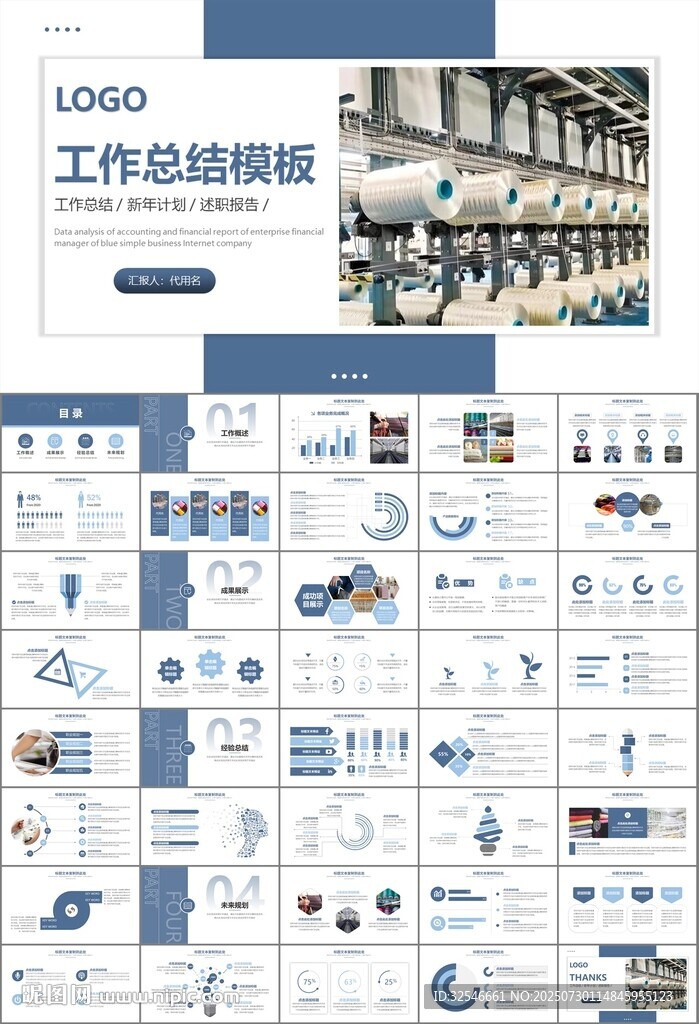 紡織行業(yè)總結(jié)計(jì)劃工作匯報(bào)PPT