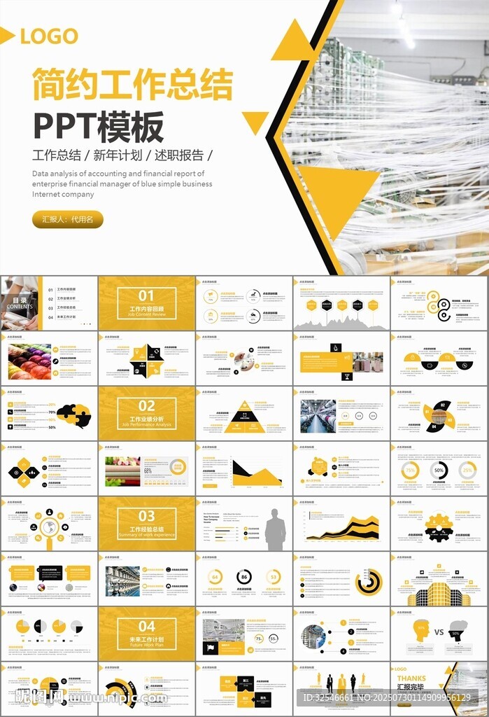 紡織行業(yè)總結(jié)計(jì)劃工作匯報(bào)PPT