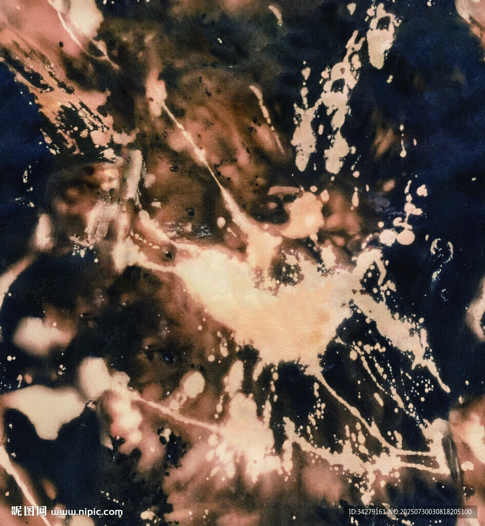 抽象水墨風(fēng)格的色彩潑濺畫面