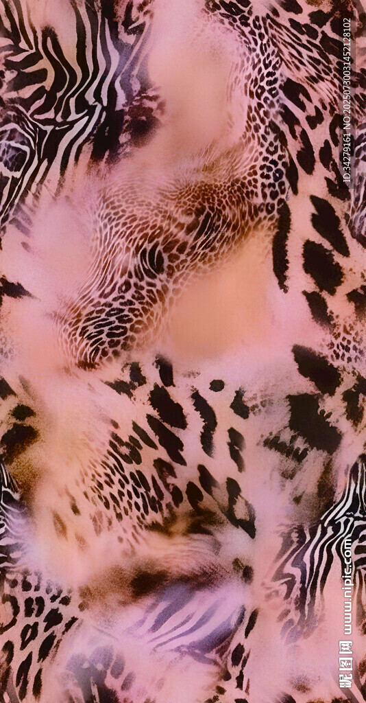 多彩動物紋理圖案