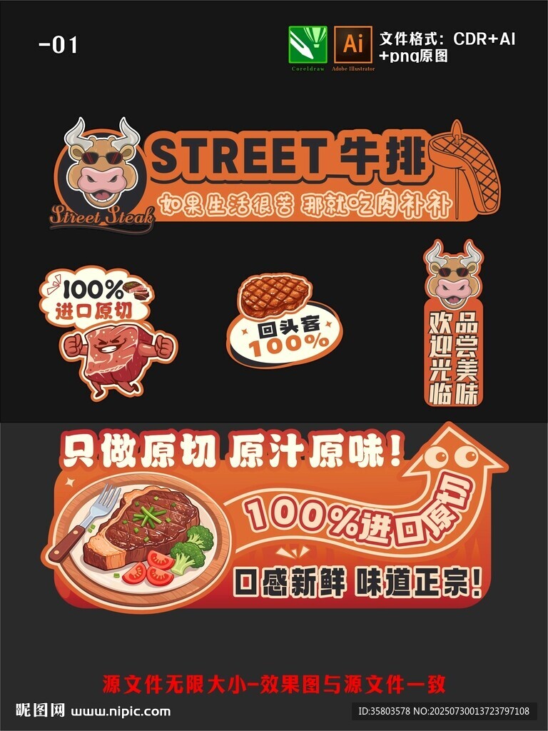 街頭牛排攤位設計
