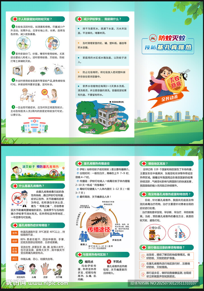 基孔肯雅熱三折頁