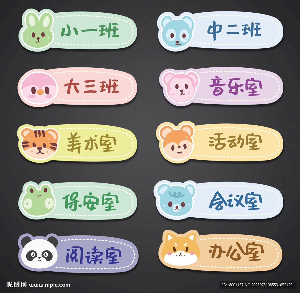 卡通門牌