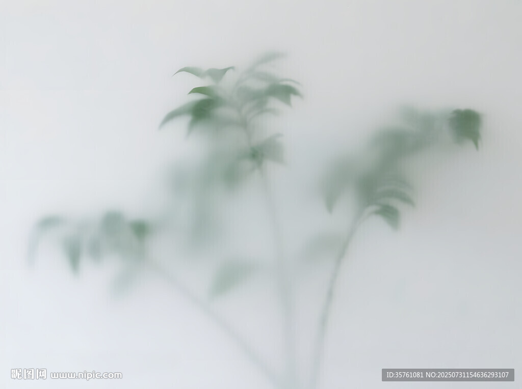 霧氣磨砂膜效果綠植貼圖