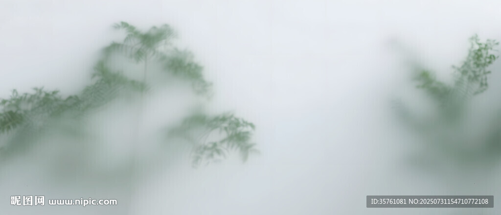 霧氣磨砂膜效果綠植貼圖