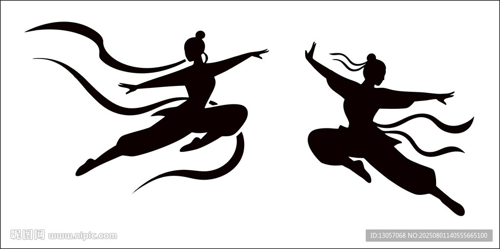 雙人武術(shù)動作剪影
