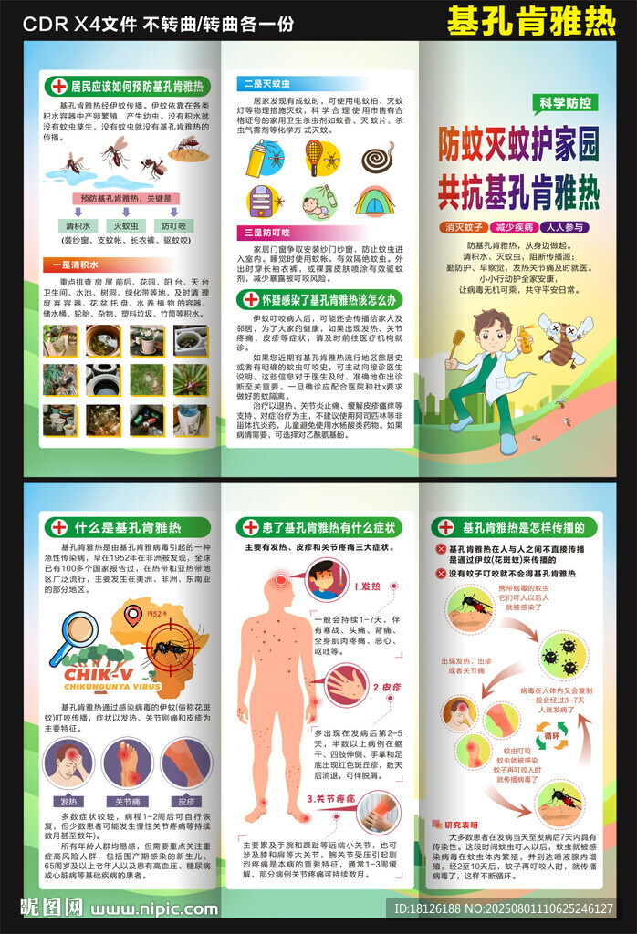 基孔肯雅熱三折頁