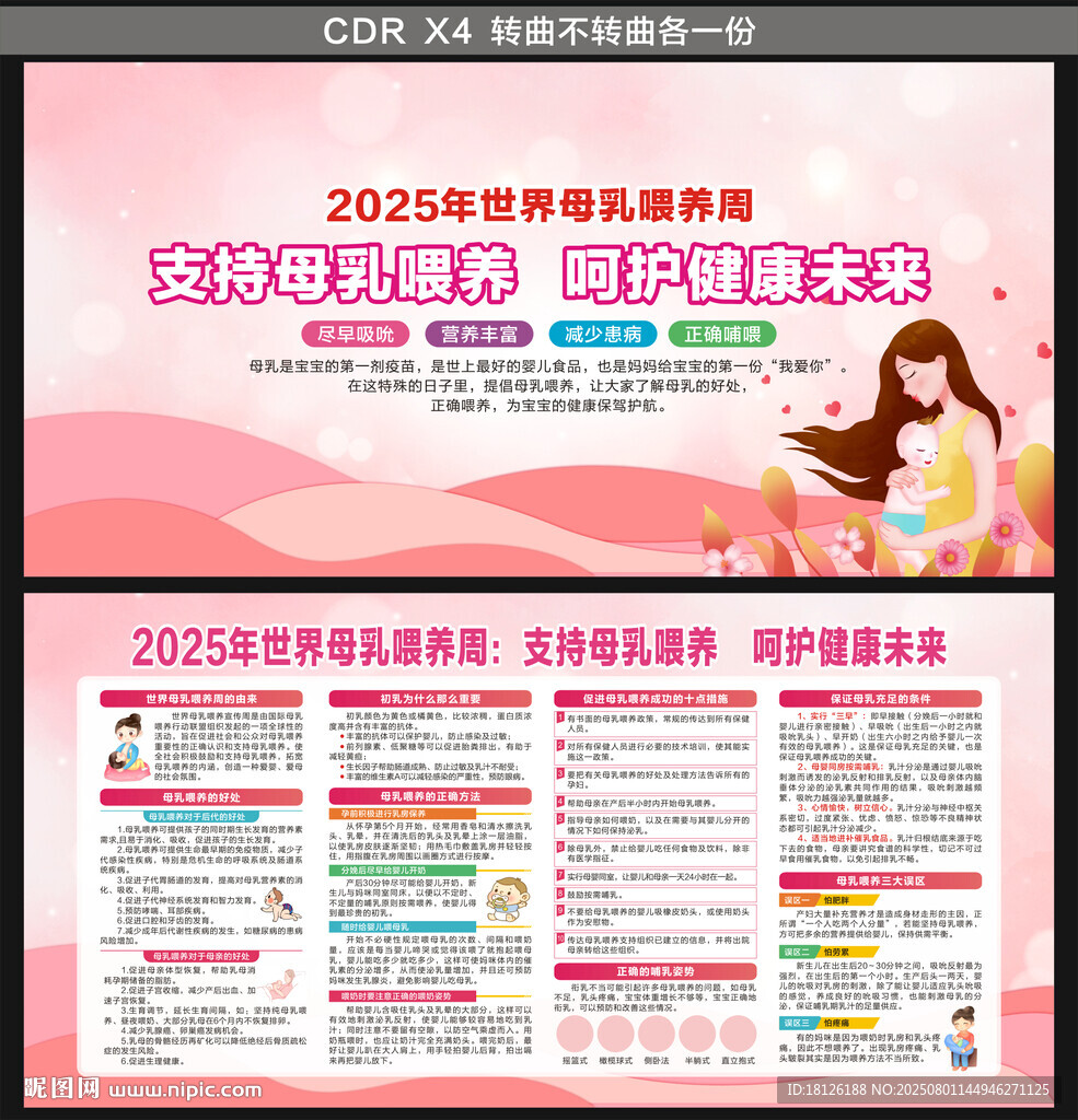 世界母乳喂養(yǎng)周展板