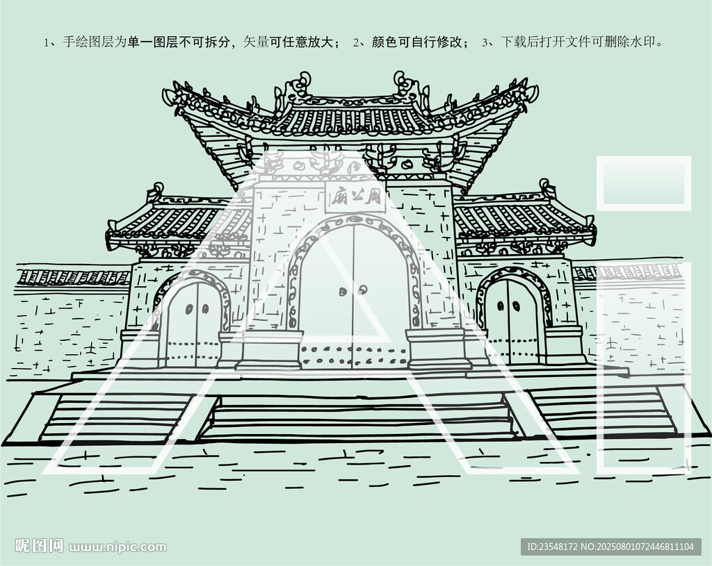 周公廟大門