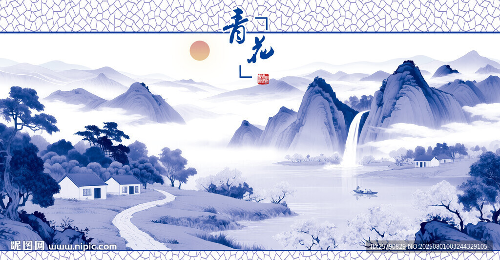 水墨山水風(fēng)景圖