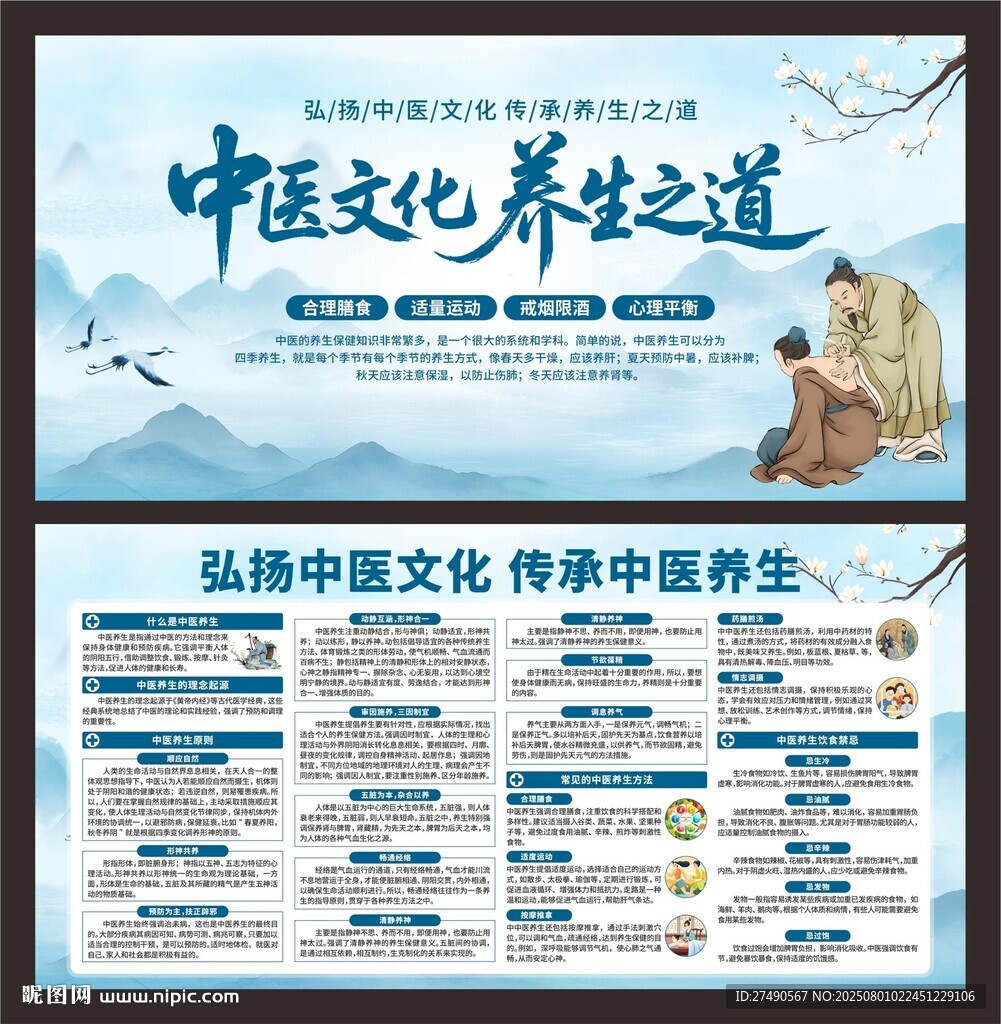 中醫(yī)養(yǎng)生展板