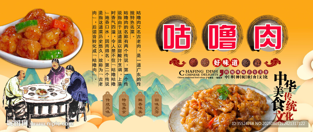 咕嚕肉背景墻