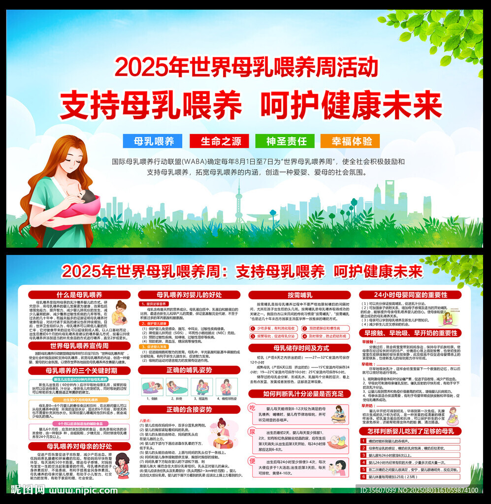 2025年世界母乳喂養(yǎng)周海報
