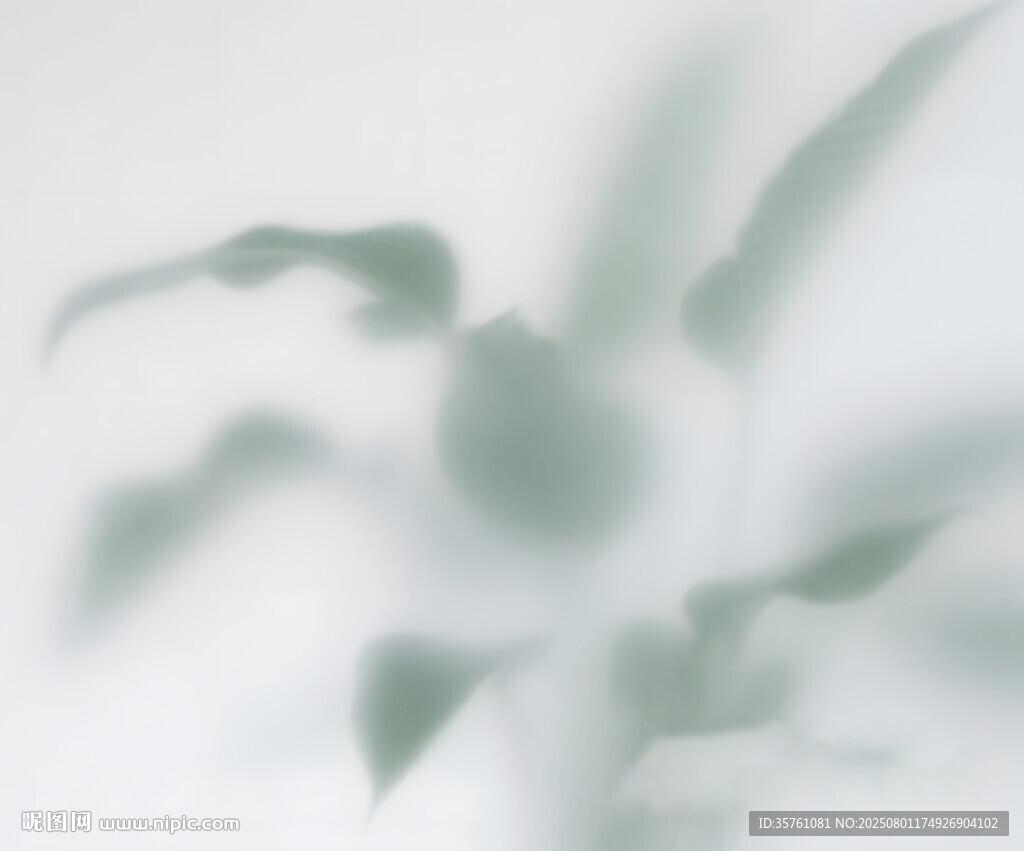 霧氣磨砂膜效果綠植貼圖