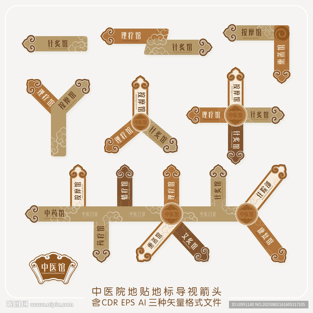 中醫(yī)院地貼箭頭