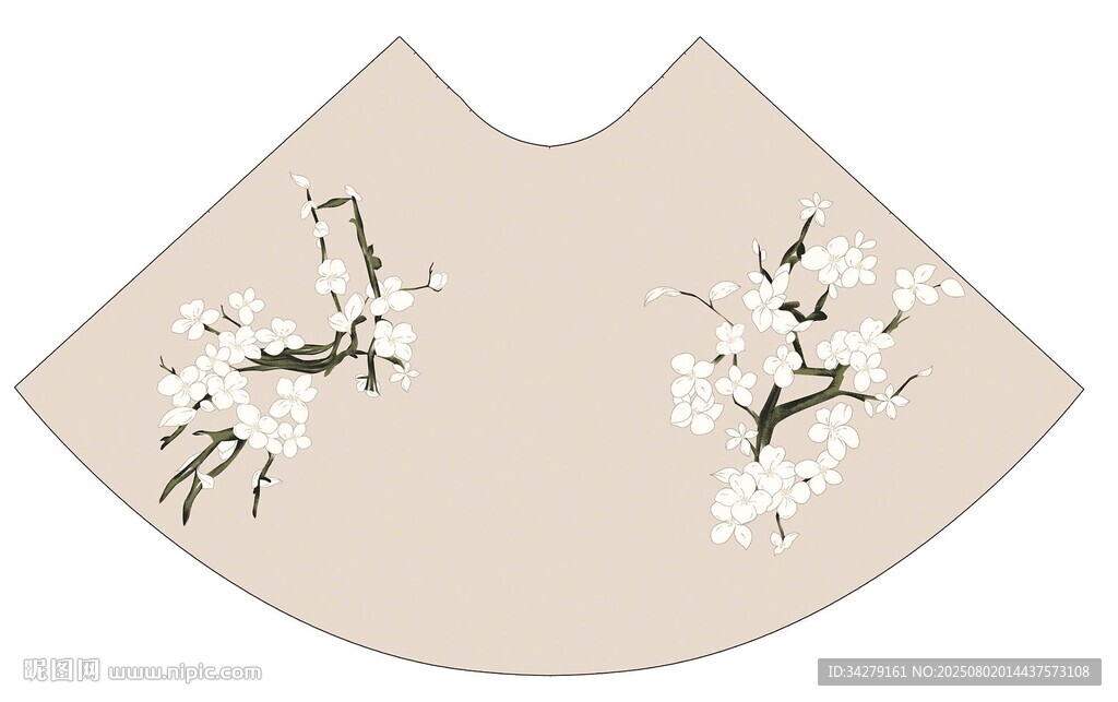 扇形桃花定位