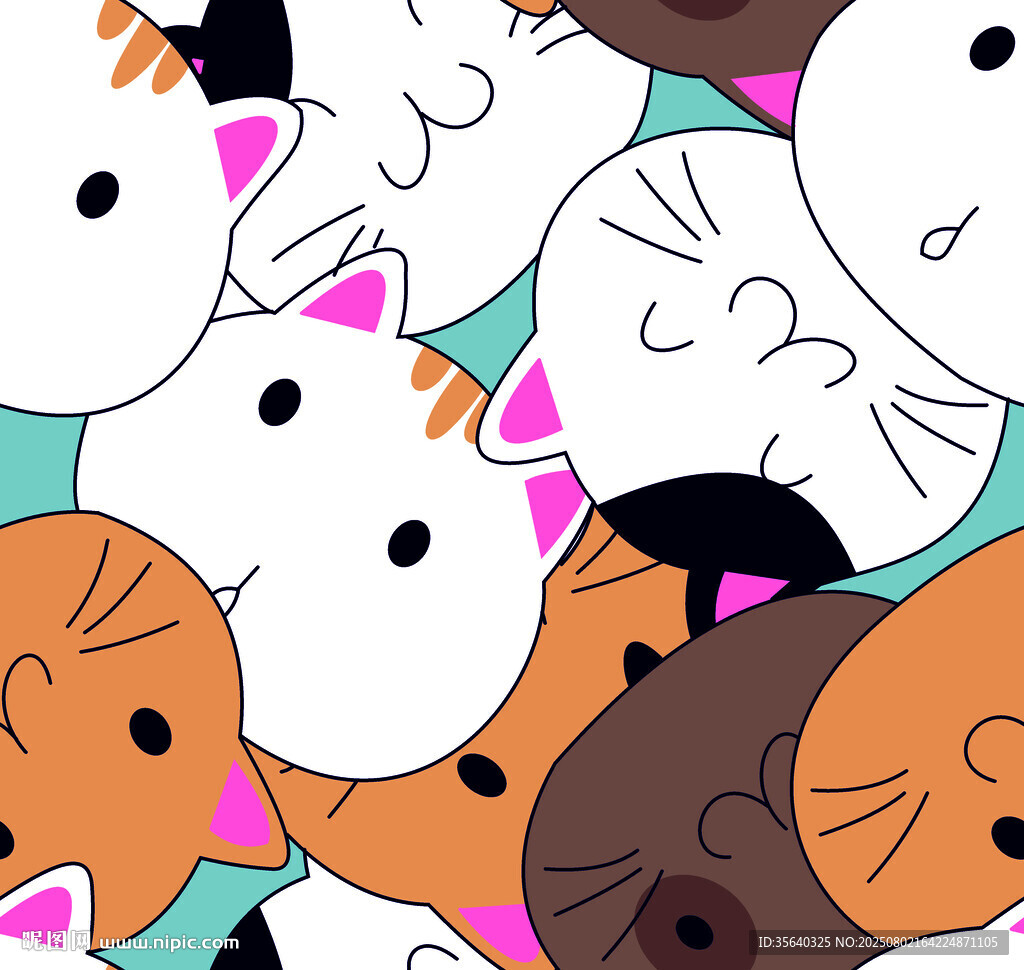 可愛貓咪頭像圖案集合