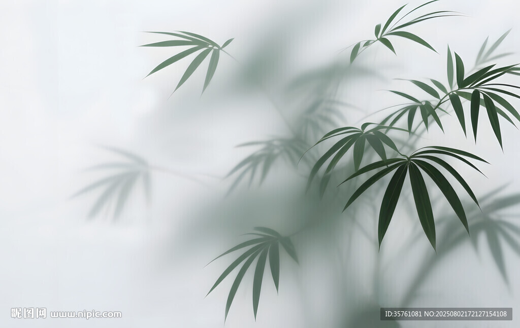 霧氣磨砂膜效果綠植貼圖