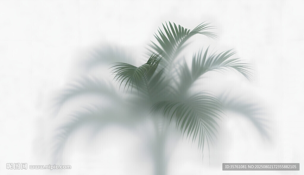 霧氣磨砂膜效果綠植貼圖