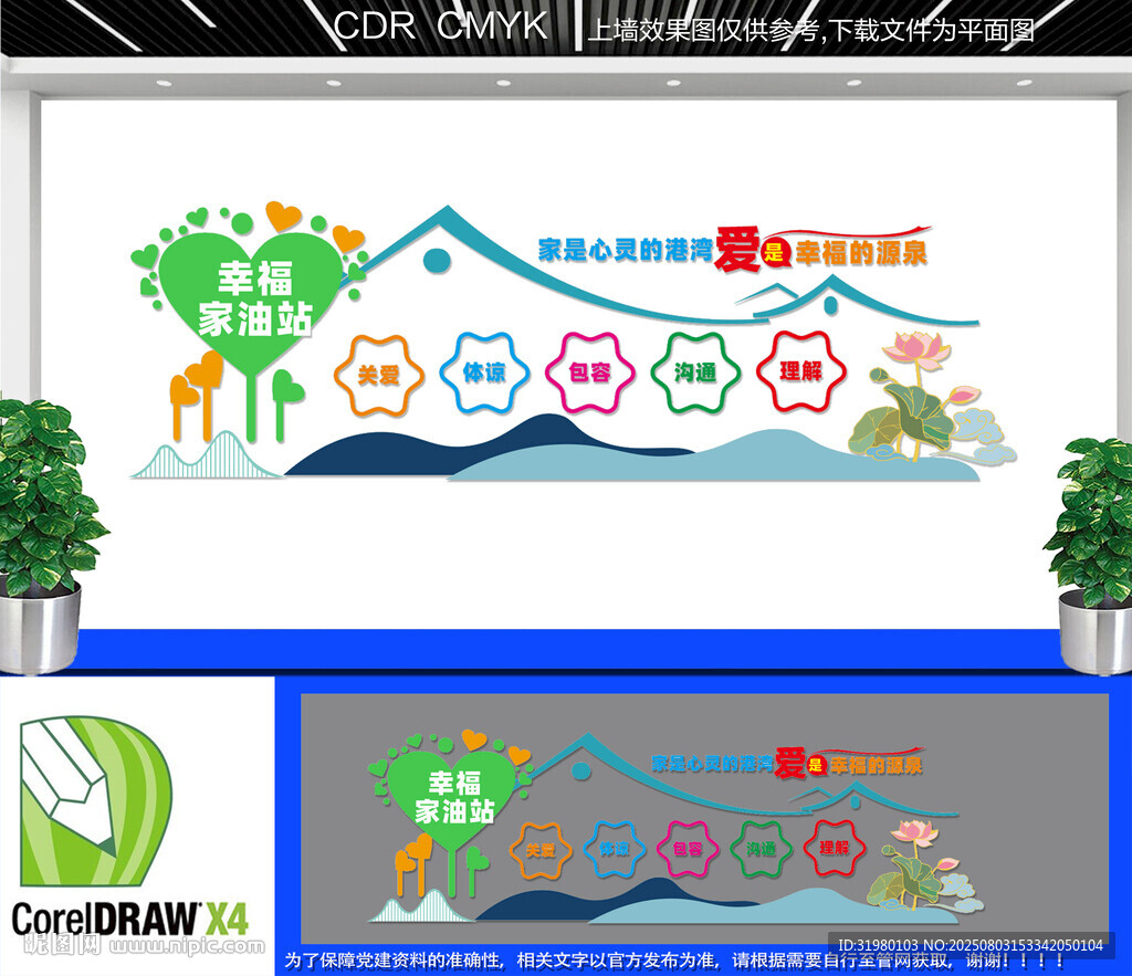 幸福家庭驛站文化墻