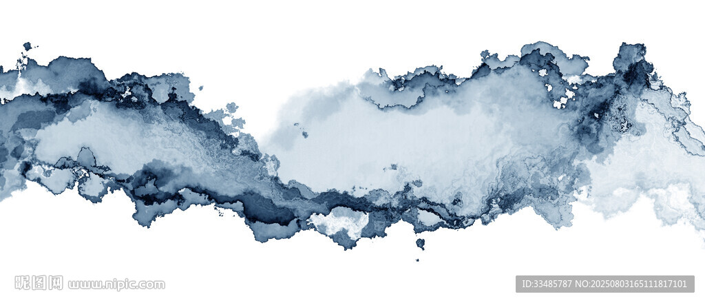藍(lán)色水墨風(fēng)格流動(dòng)水波紋