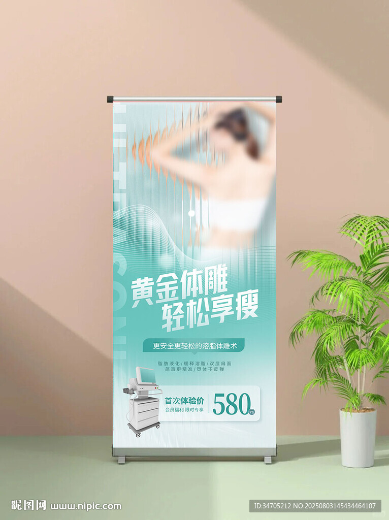 醫(yī)美展架海報