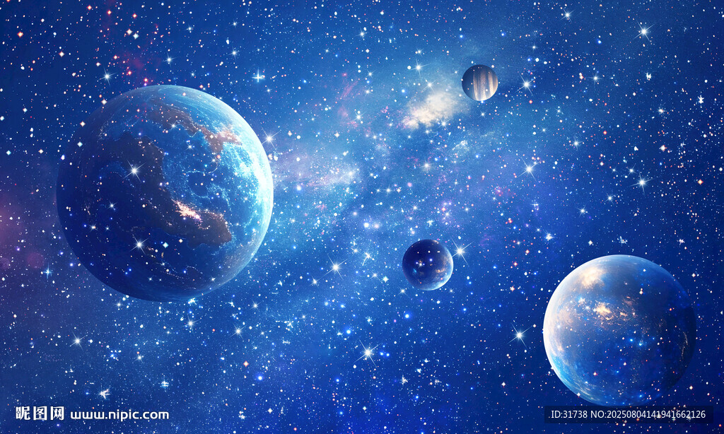 藍(lán)色星空星球