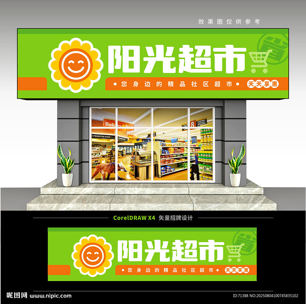 超市便利店門頭招牌