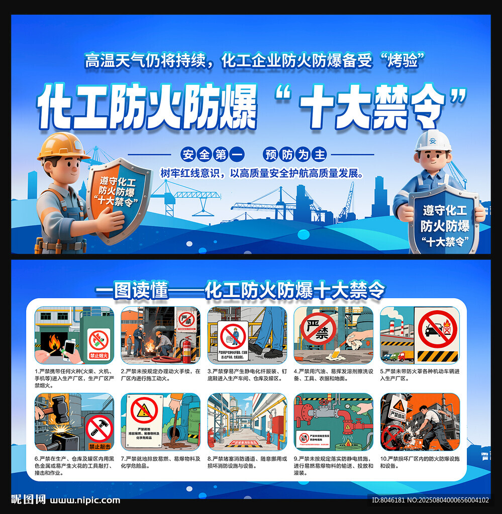 化工防火防爆十大禁令