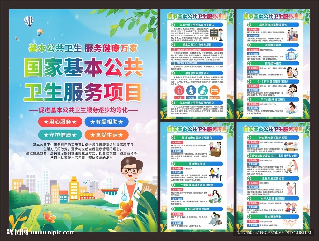 國(guó)家基本公共衛(wèi)生服務(wù)項(xiàng)目海報(bào)