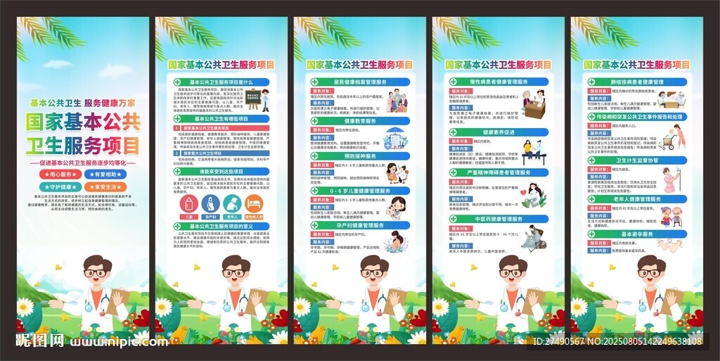 國(guó)家基本公共衛(wèi)生服務(wù)項(xiàng)目展架