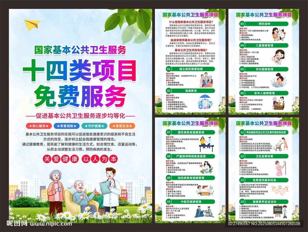 國家基本公共衛(wèi)生服務(wù)項目海報