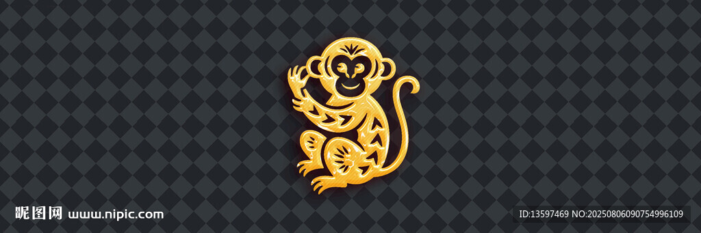 金色華麗松鼠圖案設計