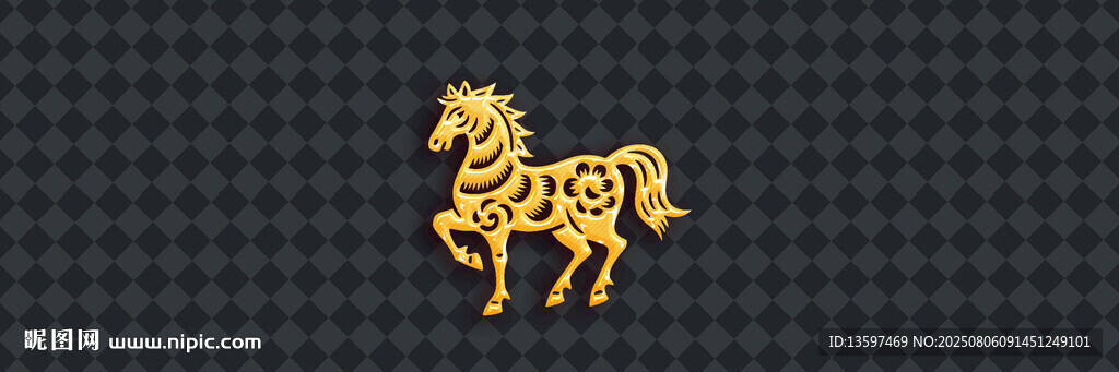 金色斑馬圖案