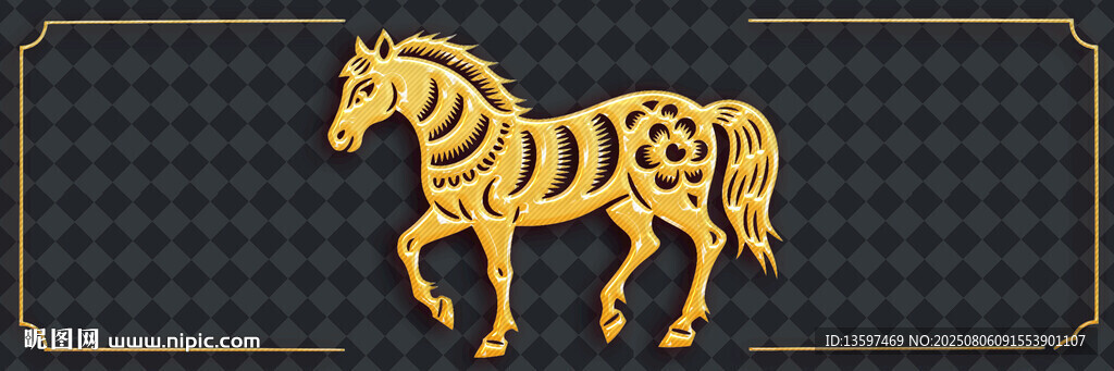金色斑馬圖案