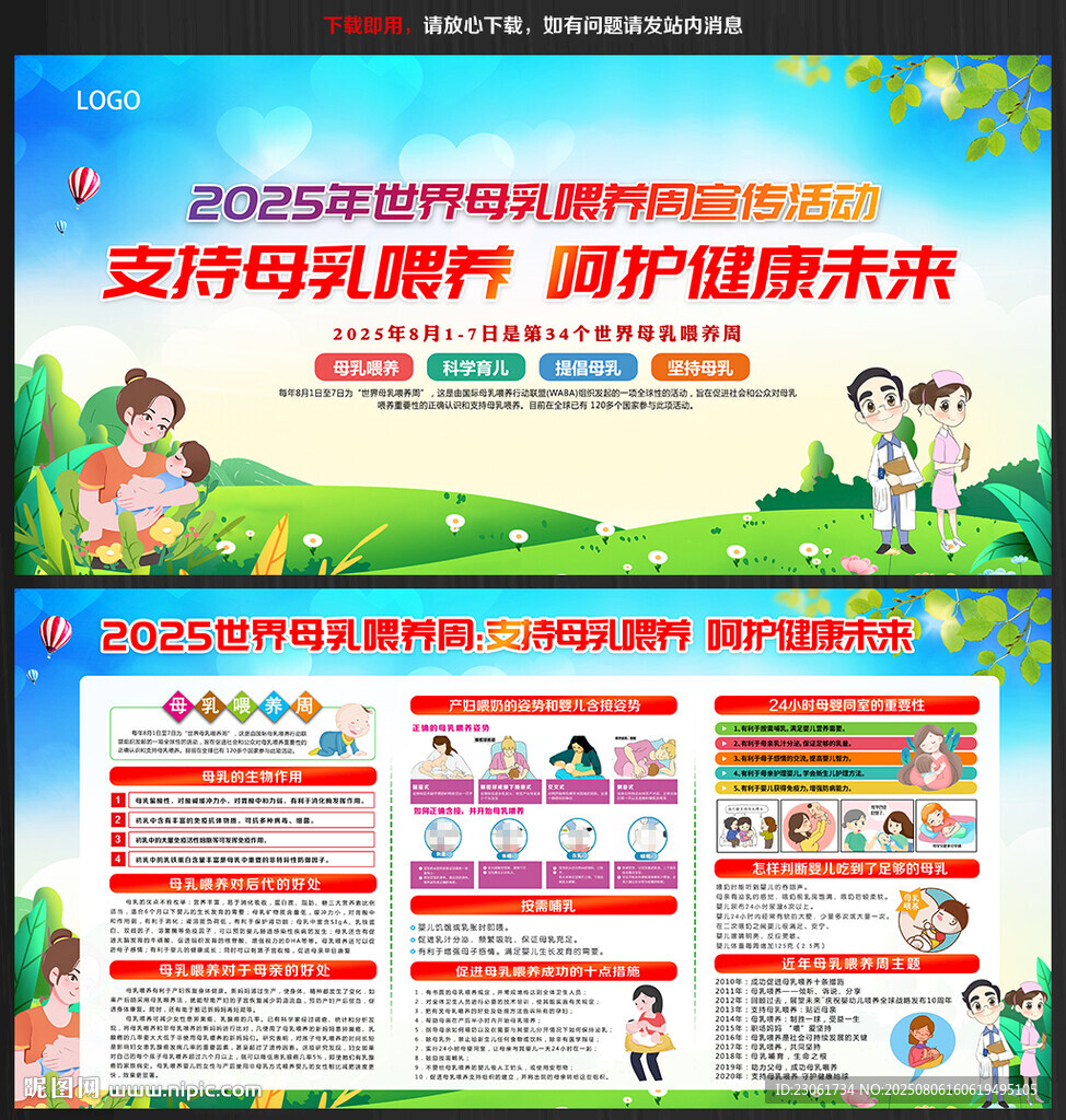 2025年世界母乳喂養(yǎng)周展板