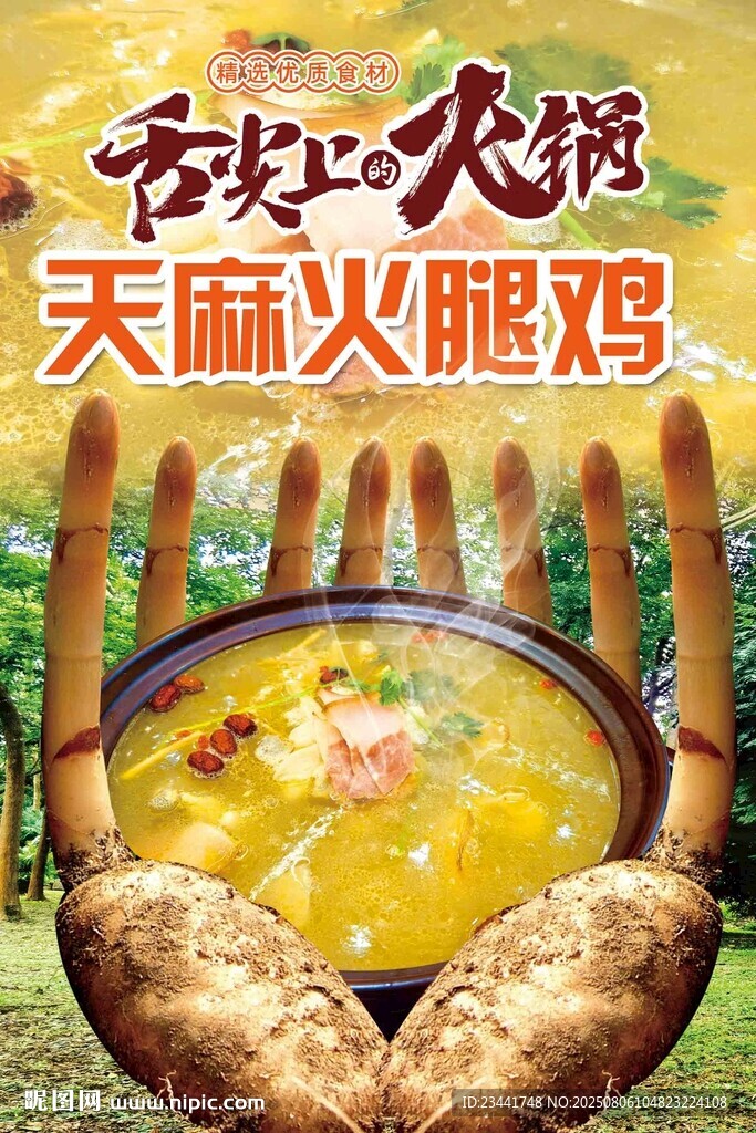 天麻火腿雞