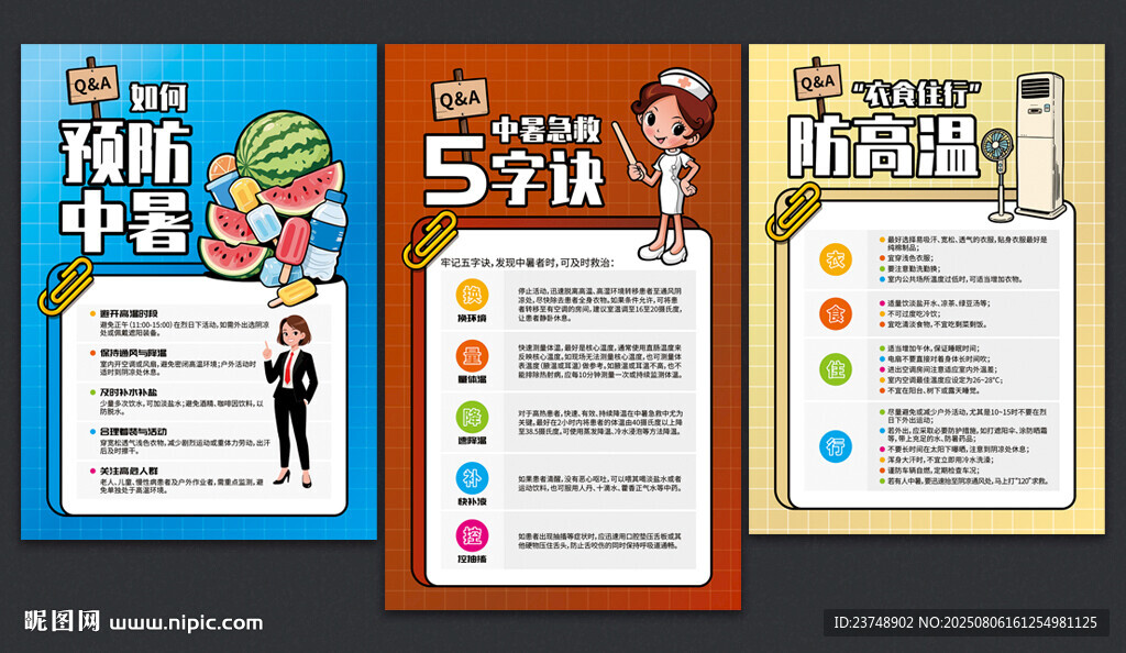 預(yù)防中暑展板