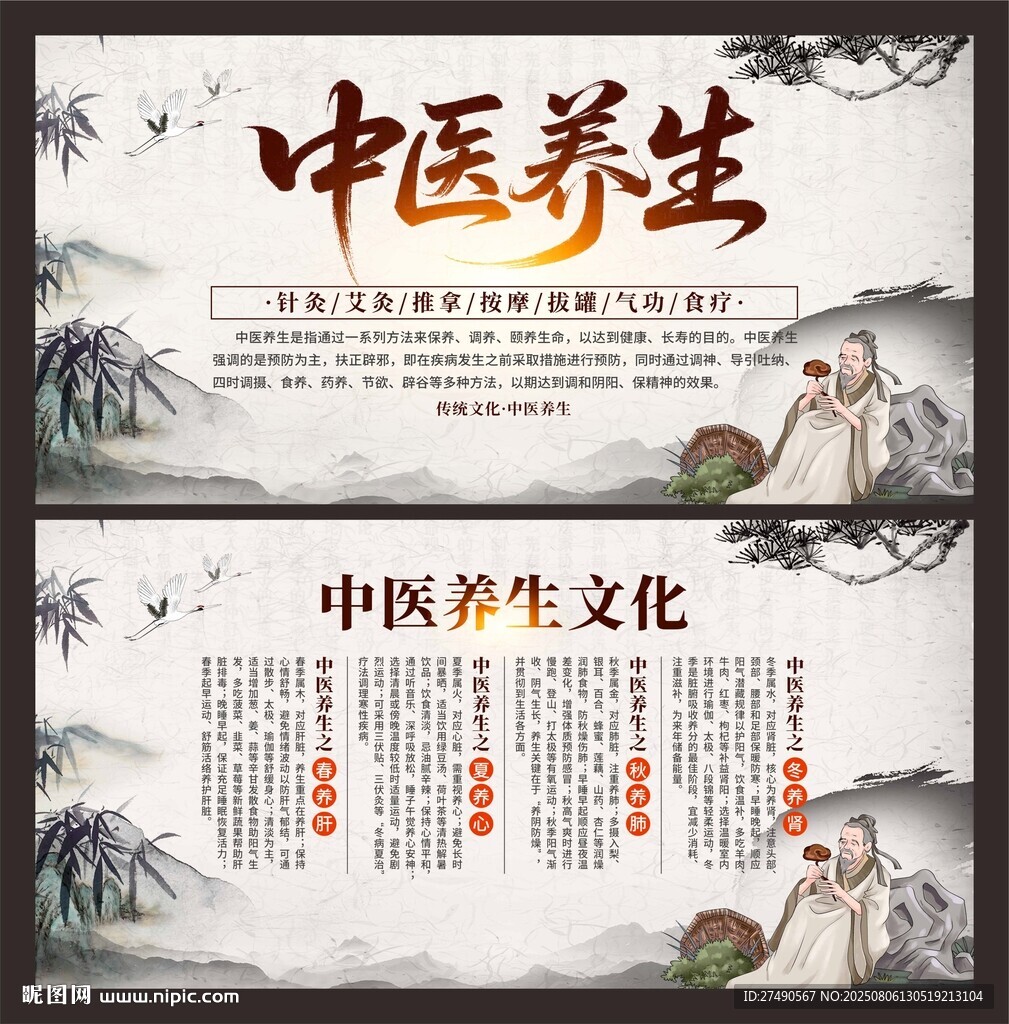中醫(yī)養(yǎng)生展板
