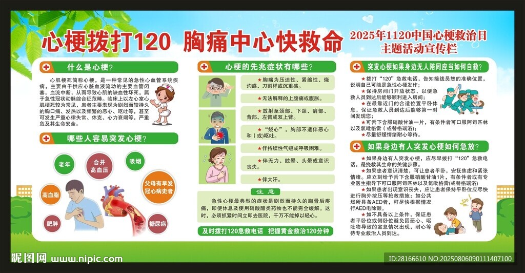 心梗救治日宣傳欄