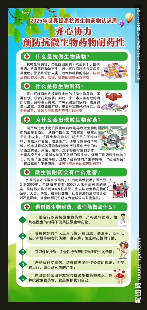 提高抗微生物藥物認識周展架