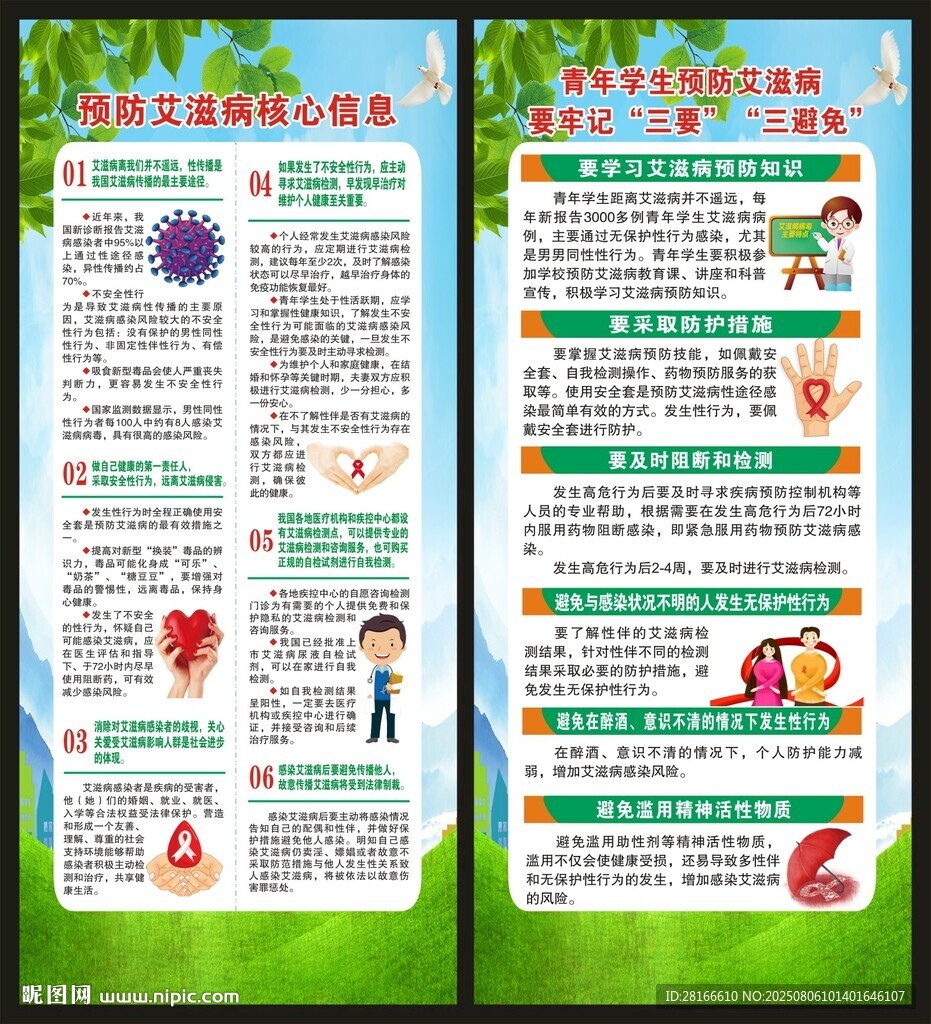 艾滋病日展架