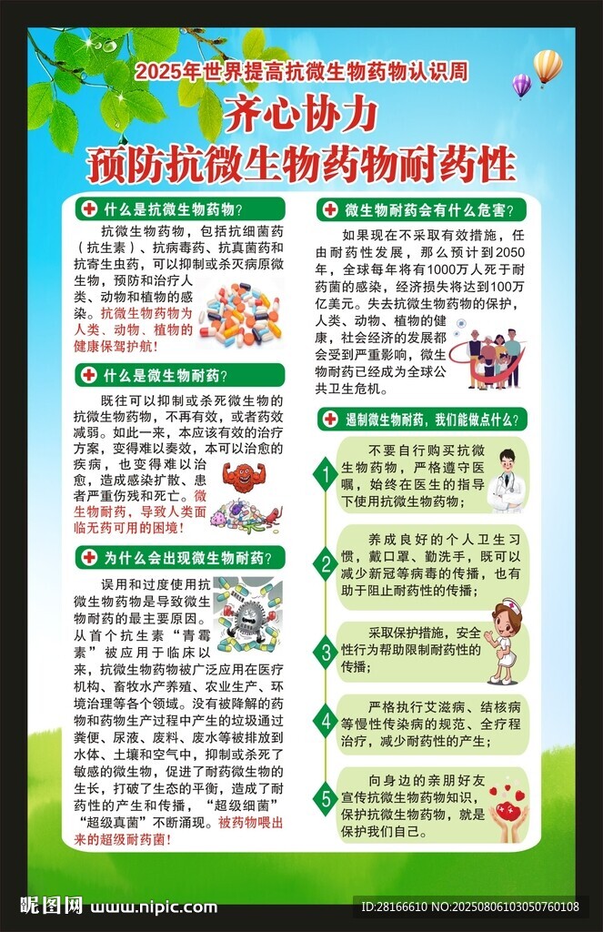 世界提高抗微生物藥物認(rèn)識(shí)周海報(bào)