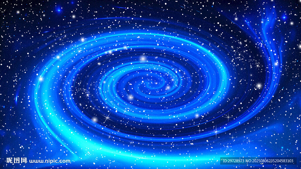 藍(lán)色星空旋渦背景